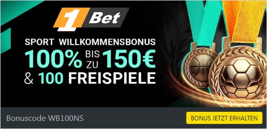 1Bet Willkommensbonus