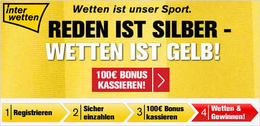 Interwetten Willkommensbonus