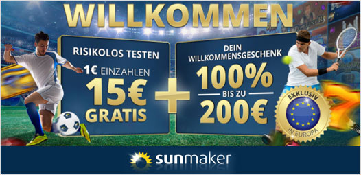 Sunmaker Willkommensbonus