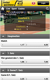 Interwetten App Live Wetten