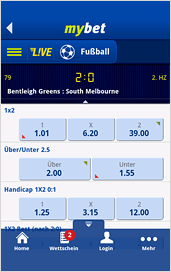 MyBet App Live Wetten