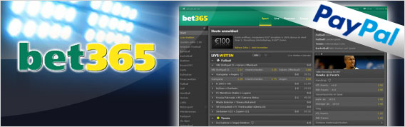 Bet365 Wettanbieter mit PayPal