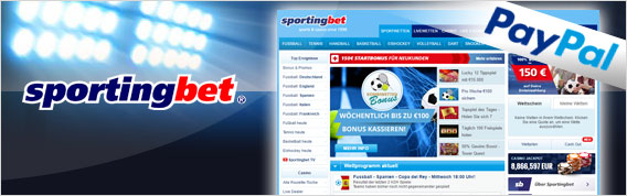 Sportingbet Wettanbieter mit PayPal