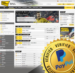 Interwetten Wettanbieter Webseite