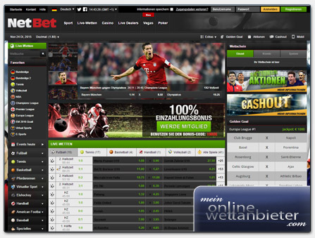 NetBet Webseite