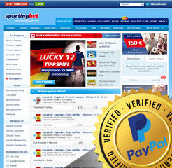 Sportingbet Wettanbieter Webseite